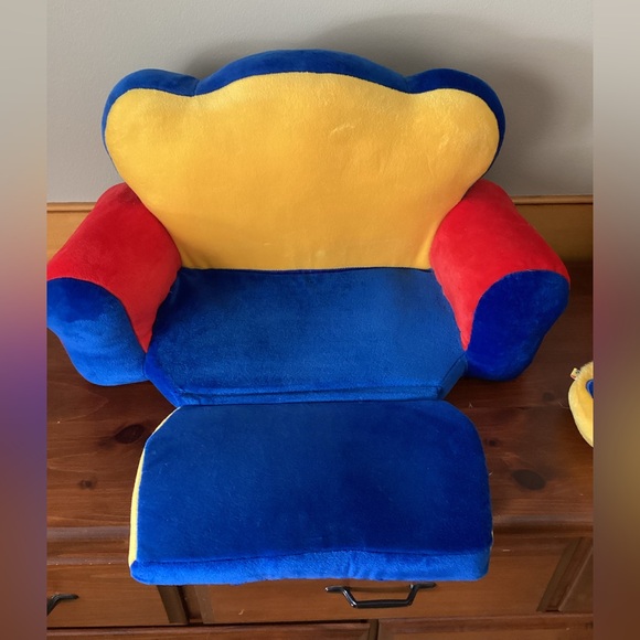 Build-A-Bear Blue and Yellow Plush Couch - Picture 5 of 9